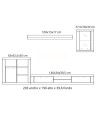 Mueble salón completo GLASGOW Mueble salón completo GLASGOW