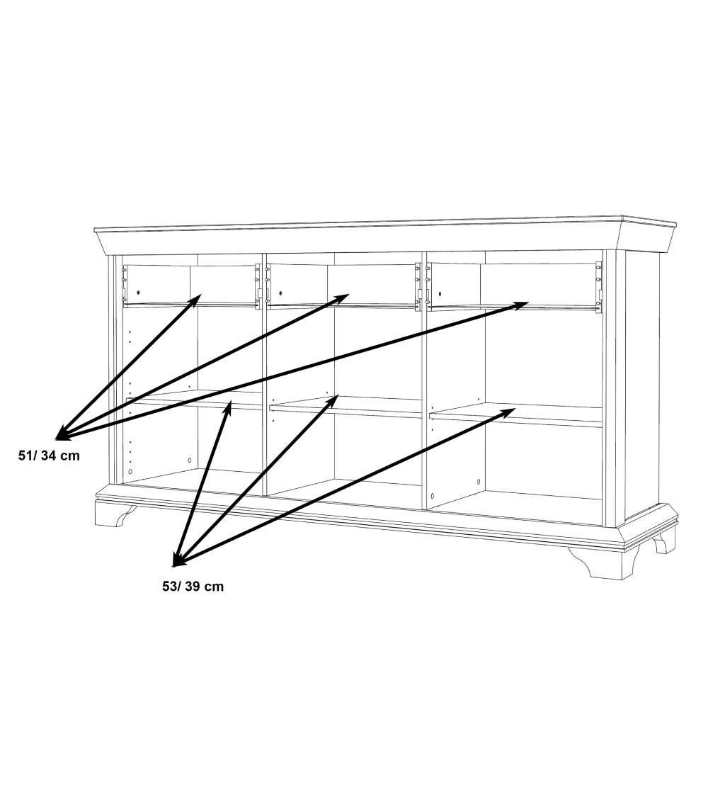 Aparador rústico moderno KAREN