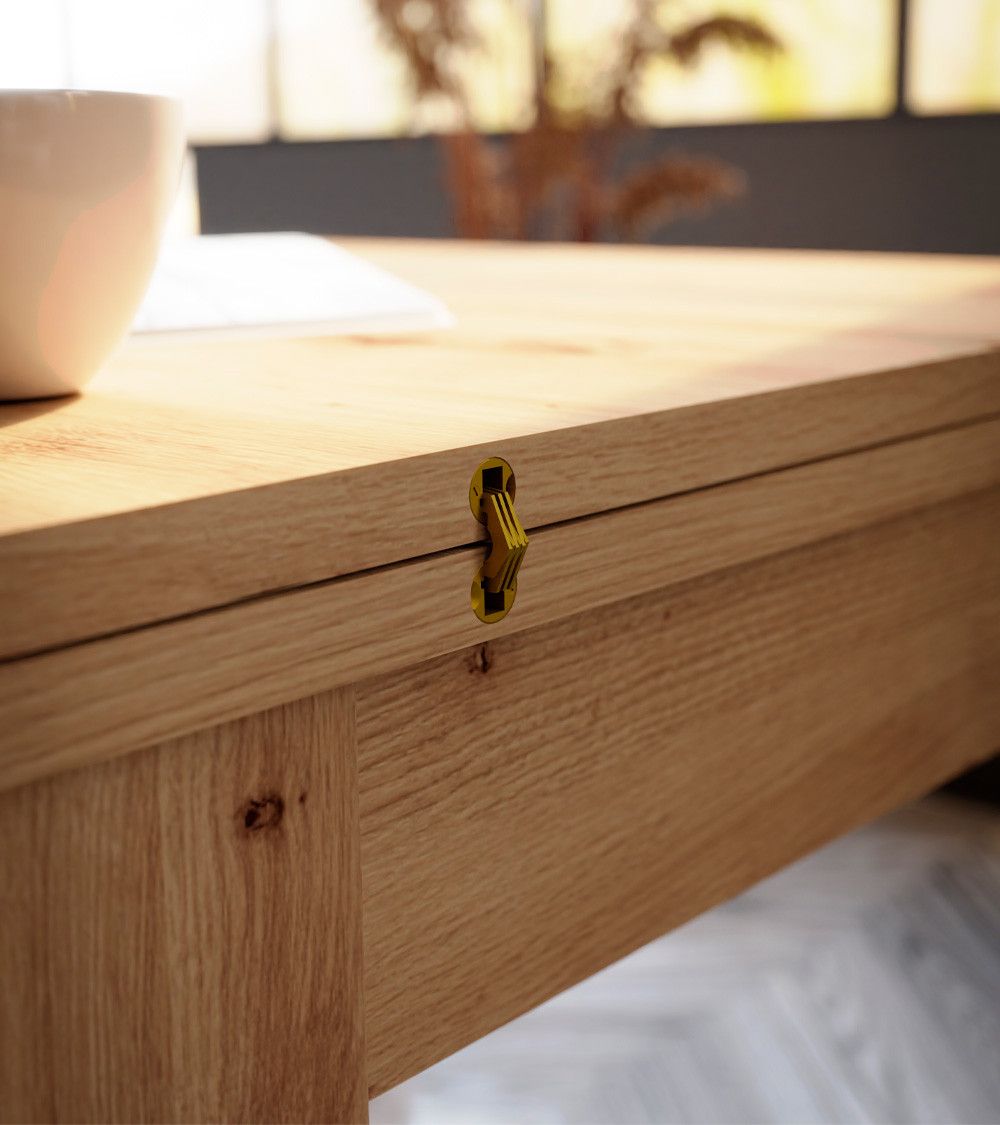 Mesa de comedor cuadrada extensible LUTER