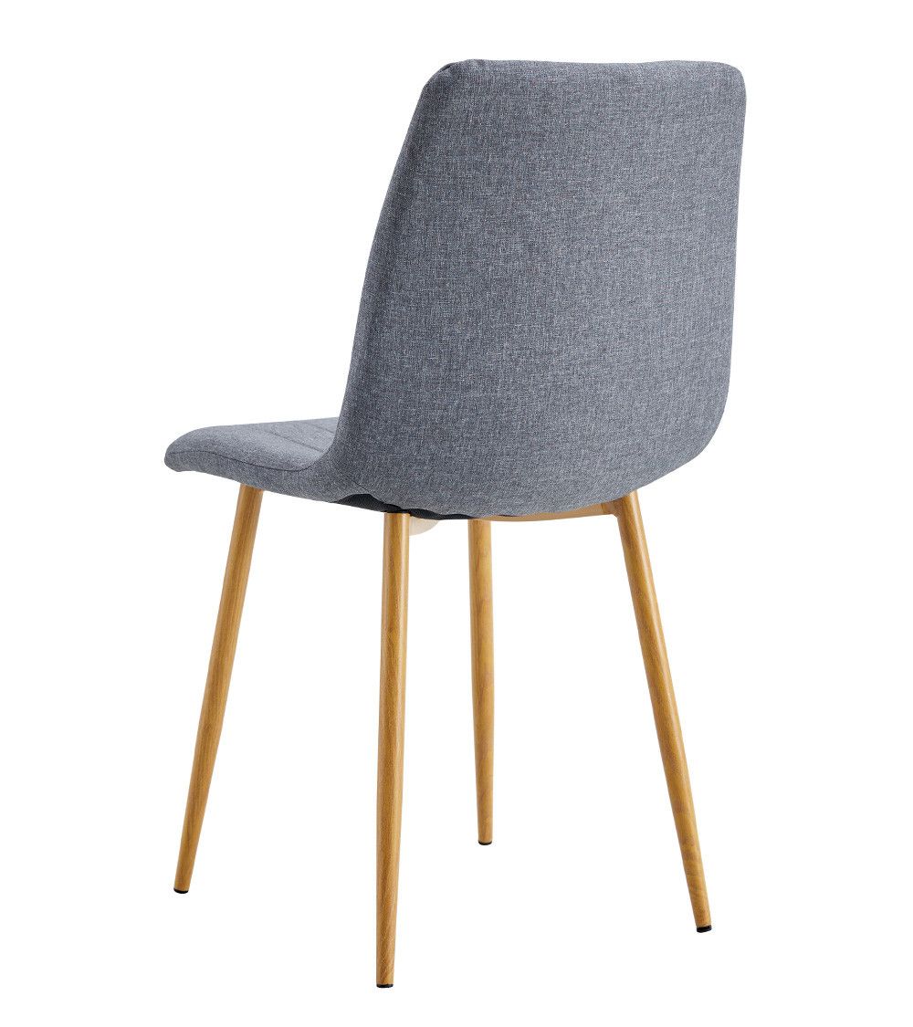 Pack de 4 sillas de comedor tapizadas NADIA