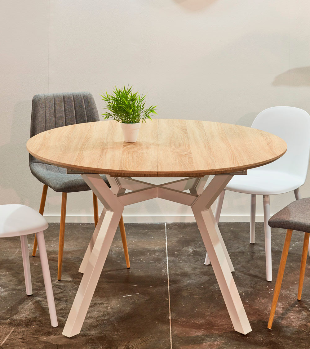 Mesa redonda extensible industrial DEHLI