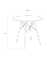 Mesa comedor redonda NÓRDICA